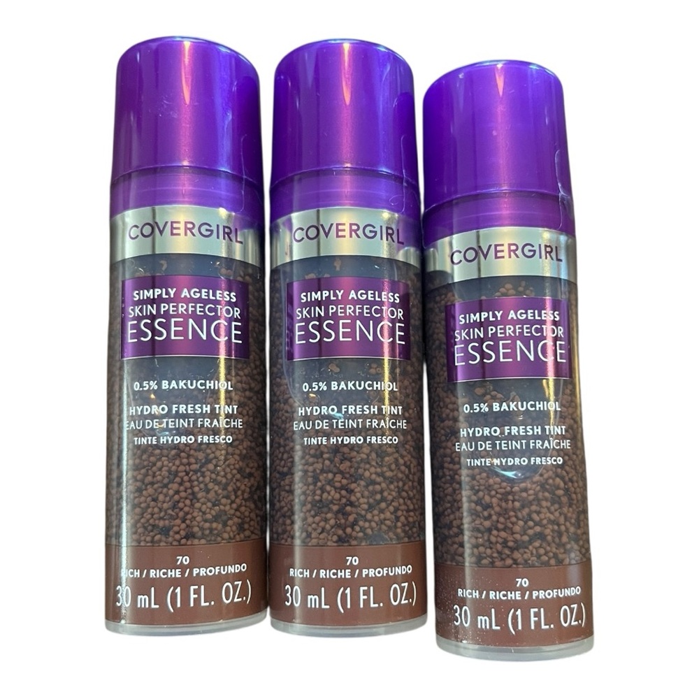 3  Covergirl Simply Ageless Skin Perfector Essence in Shade 70 - Rich